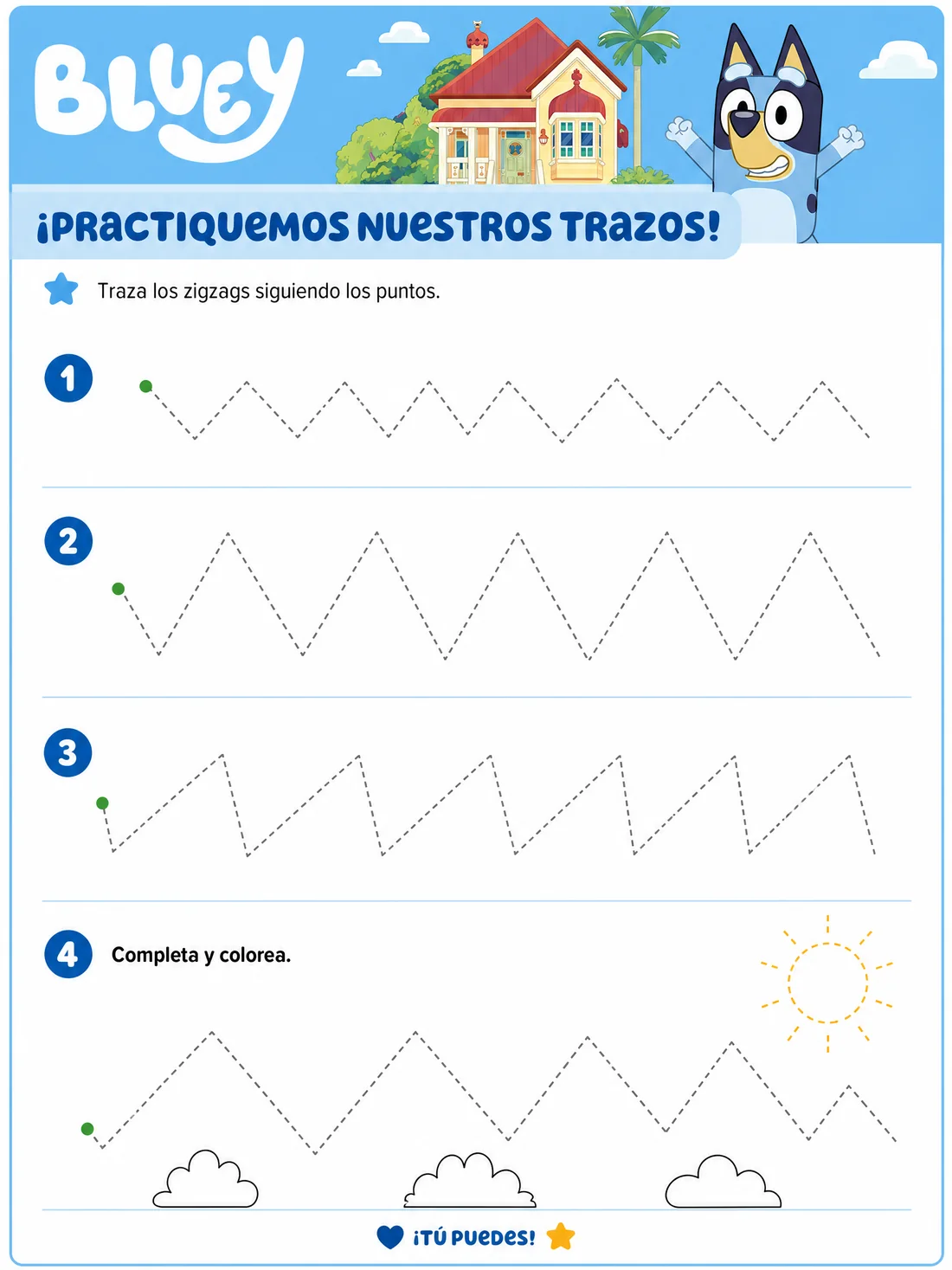 Ficha 4 · Trazos y Control del Lápiz