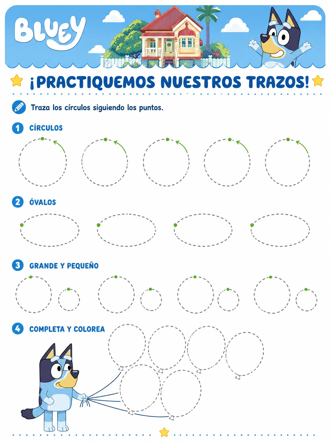 Ficha 5 · Trazos y Control del Lápiz