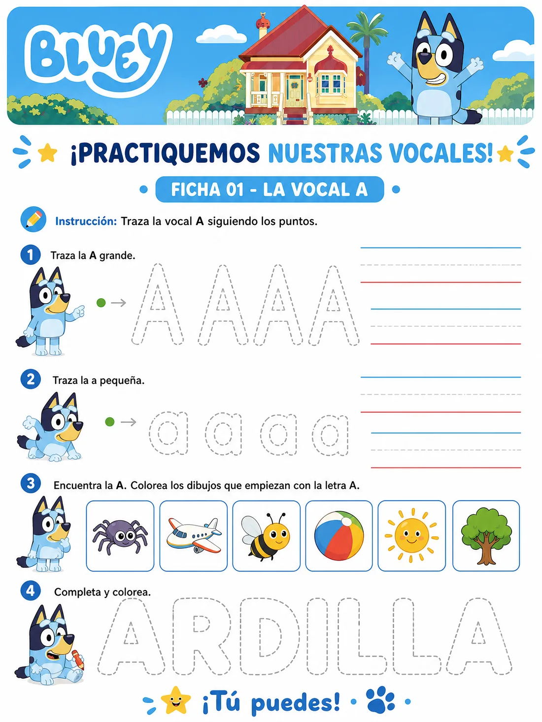 Ficha 1 · Vocales