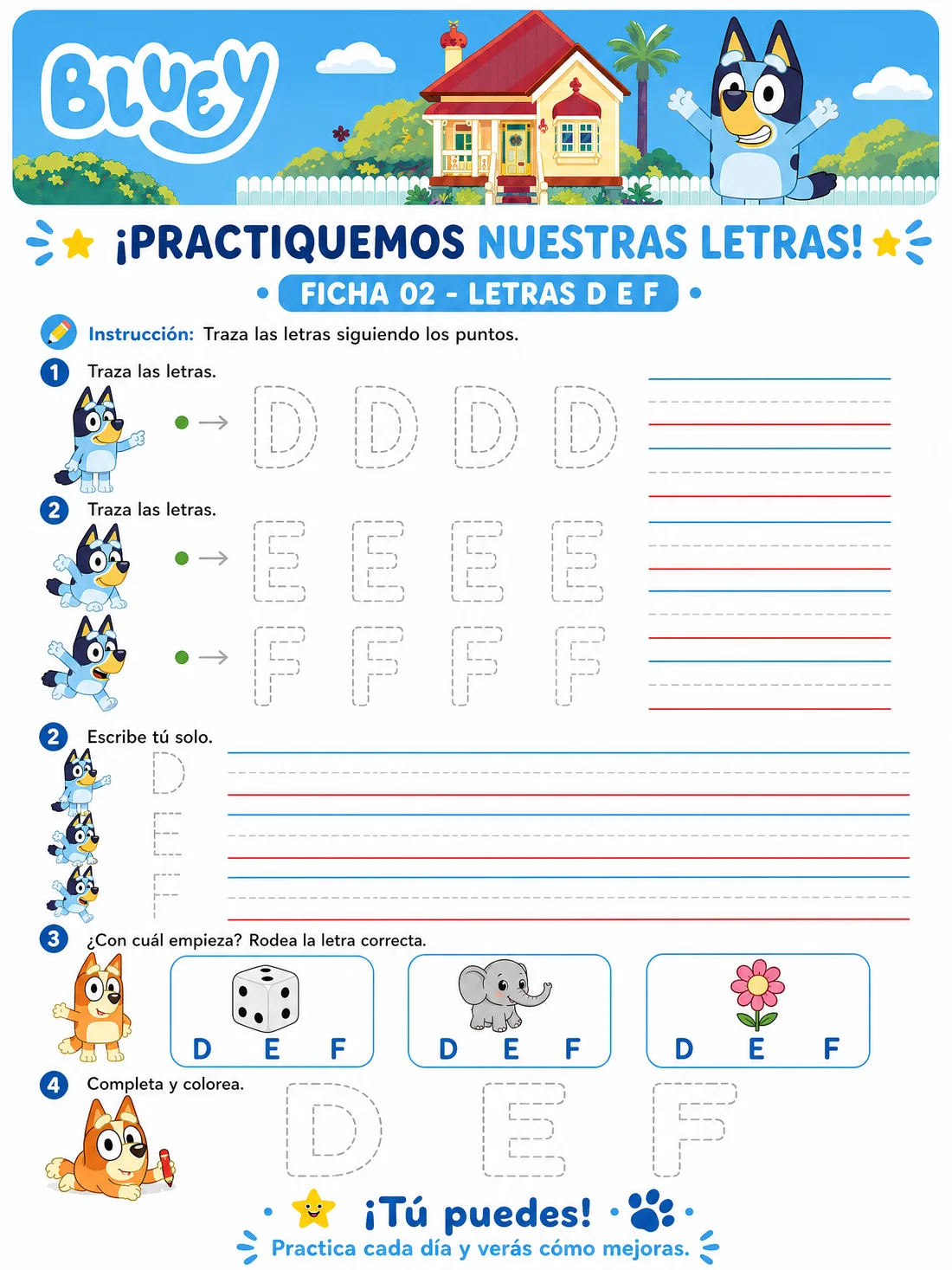 Ficha 2 · Letras Mayúsculas