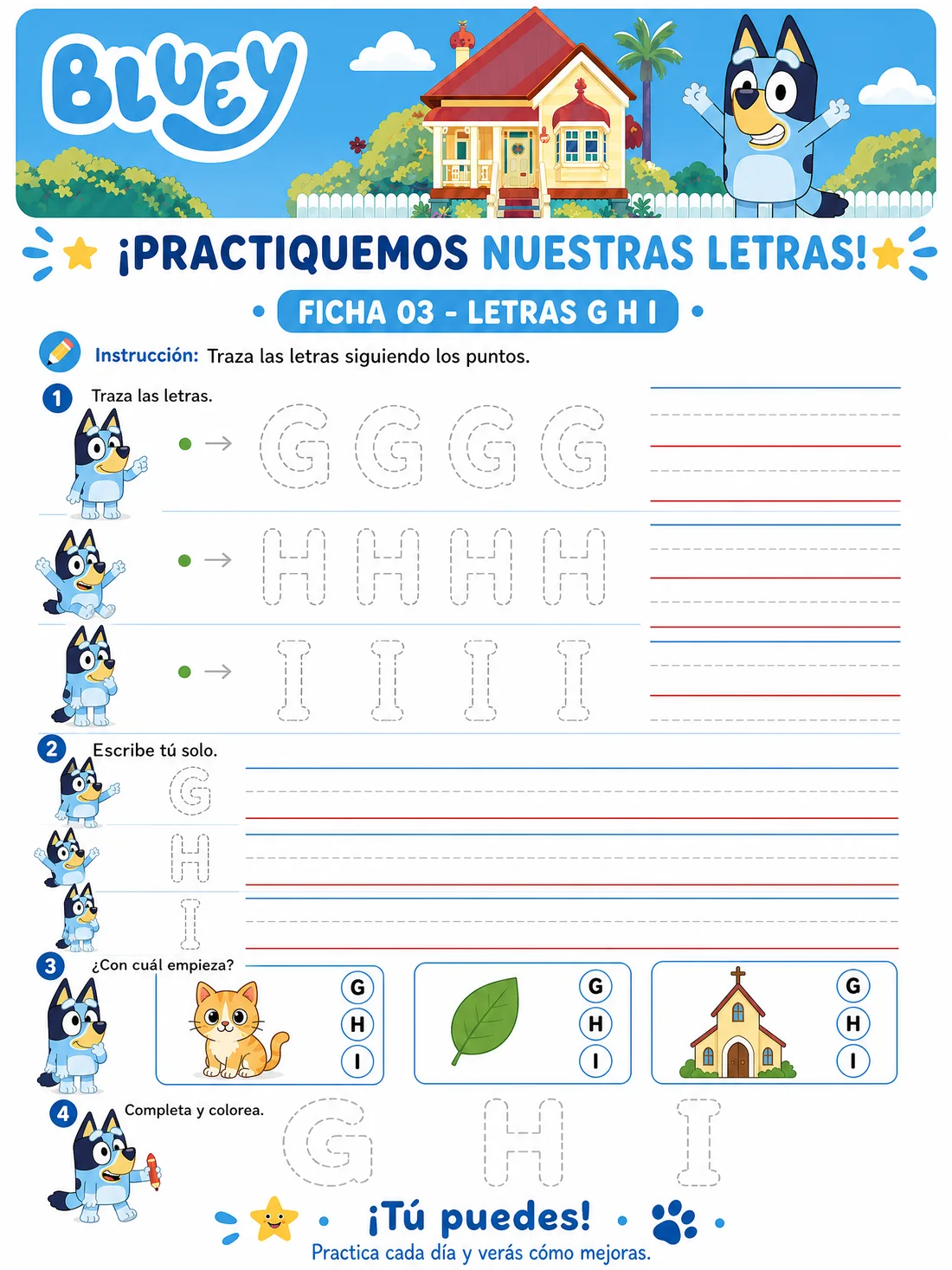 Ficha 3 · Letras Mayúsculas