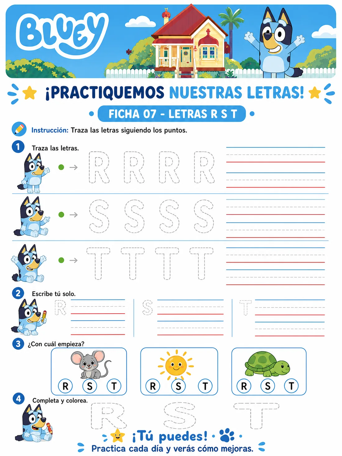 Ficha 7 · Letras Mayúsculas