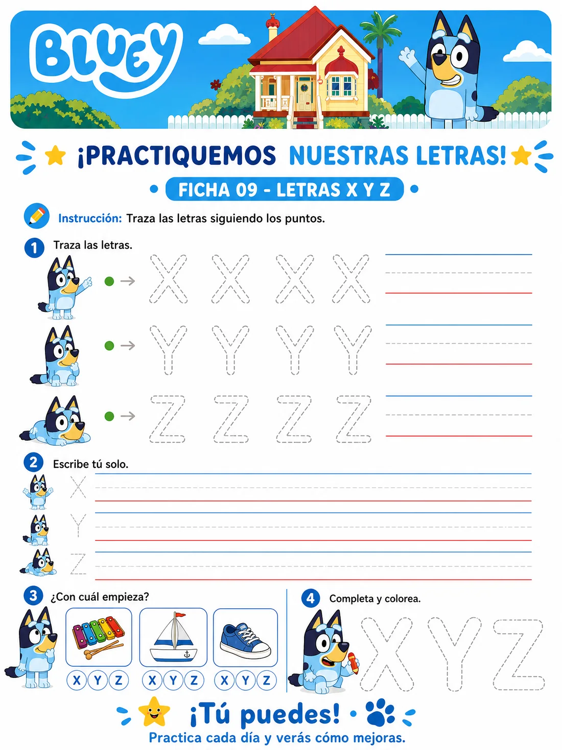 Ficha 9 · Letras Mayúsculas