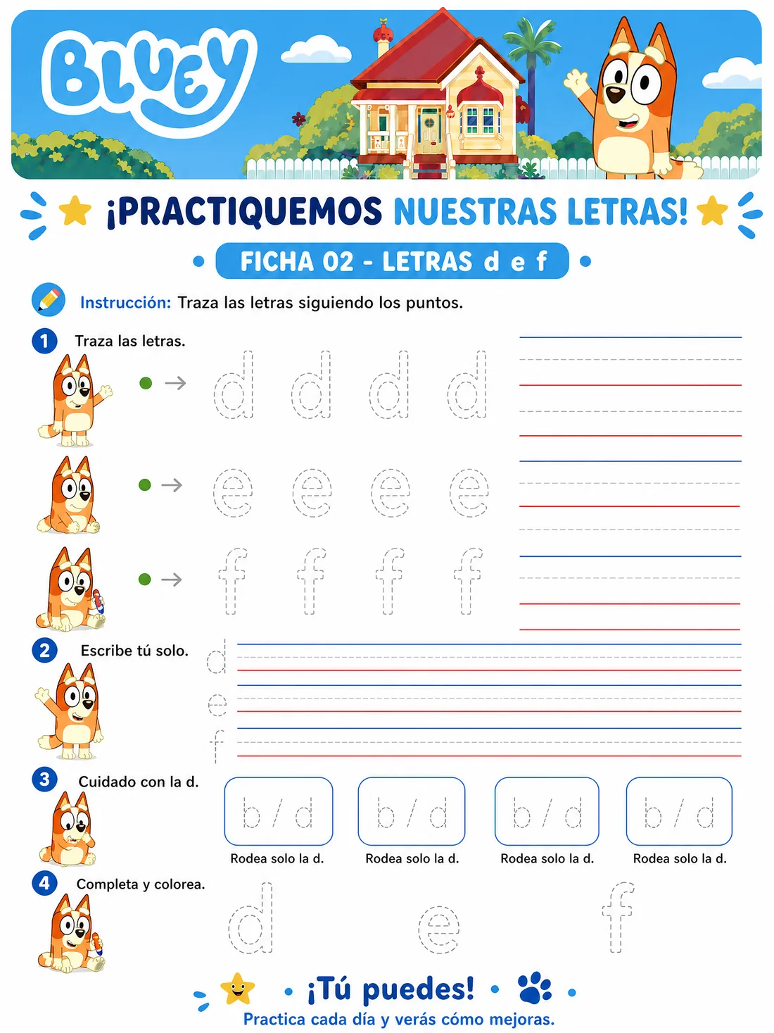 Ficha 2 · Letras Minúsculas