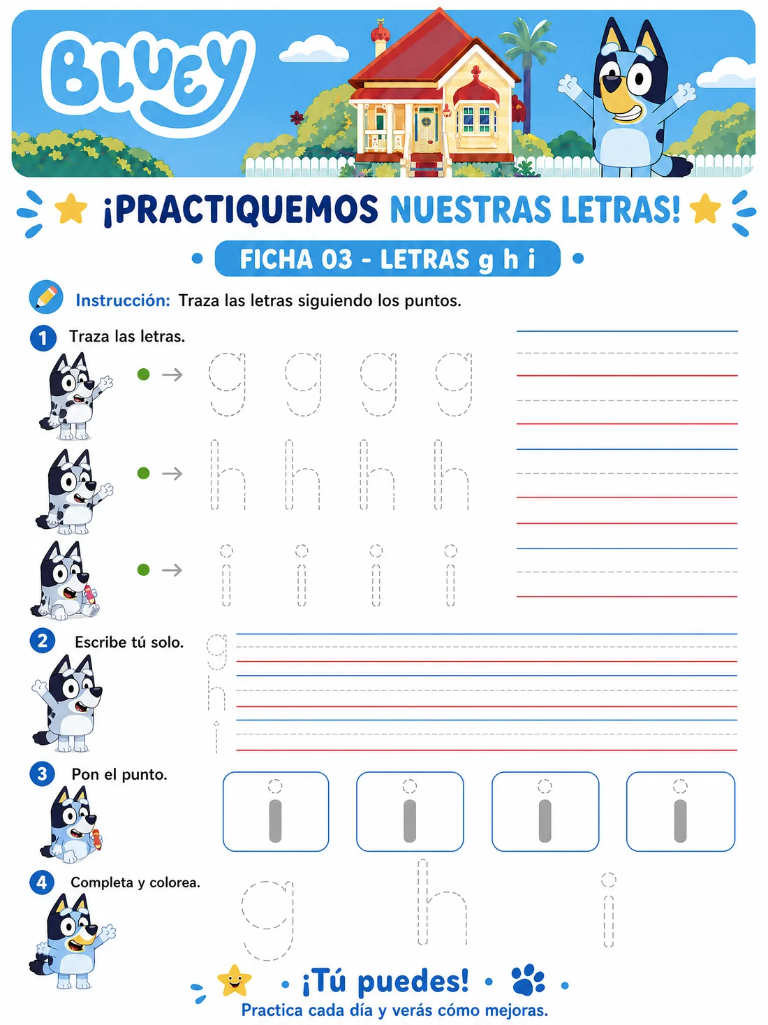 Ficha 3 · Letras Minúsculas