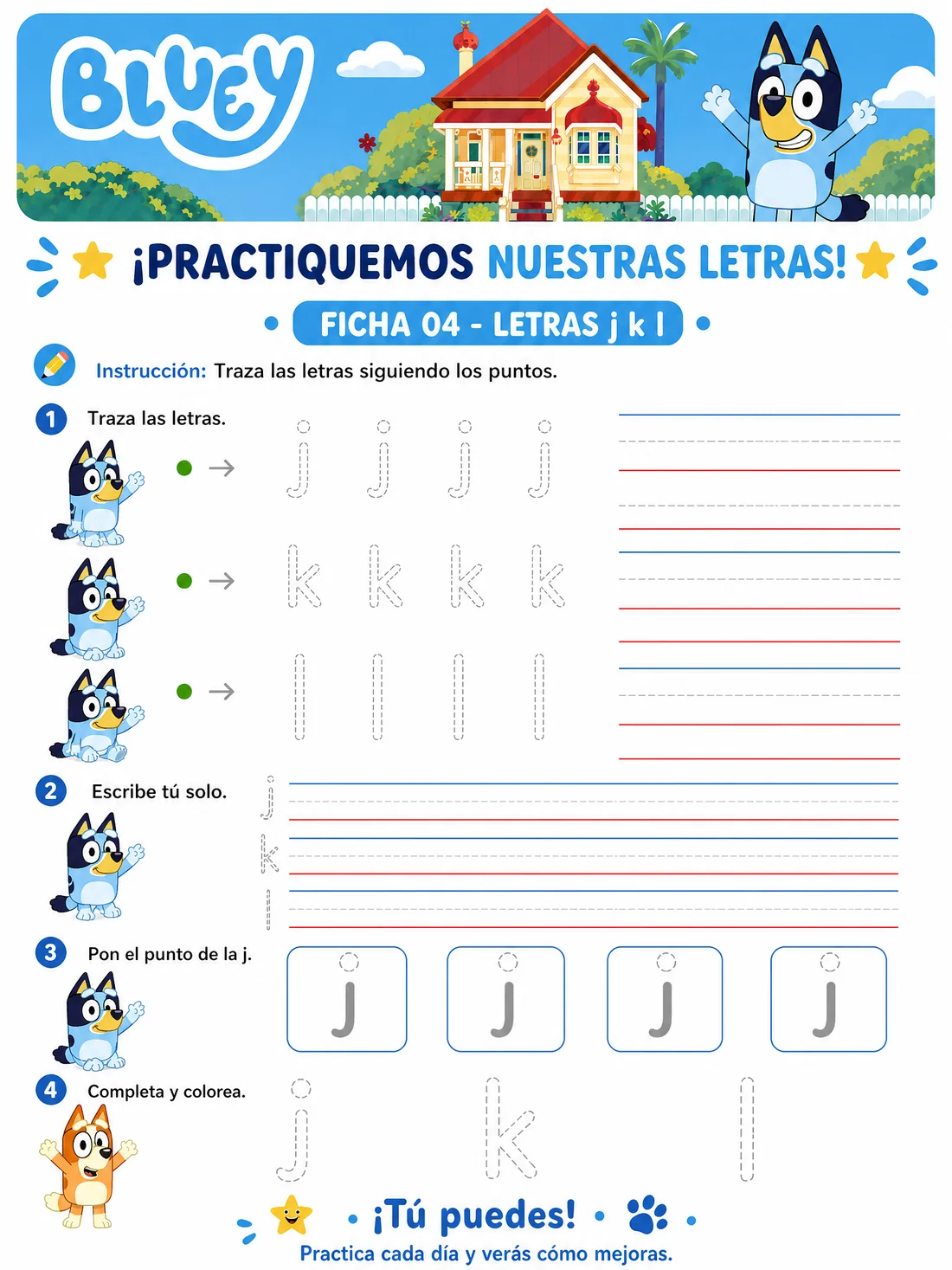Ficha 4 · Letras Minúsculas