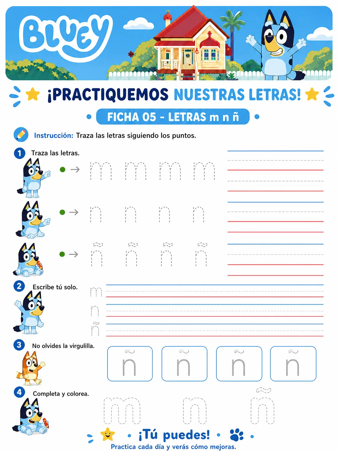 Ficha 5 · Letras Minúsculas