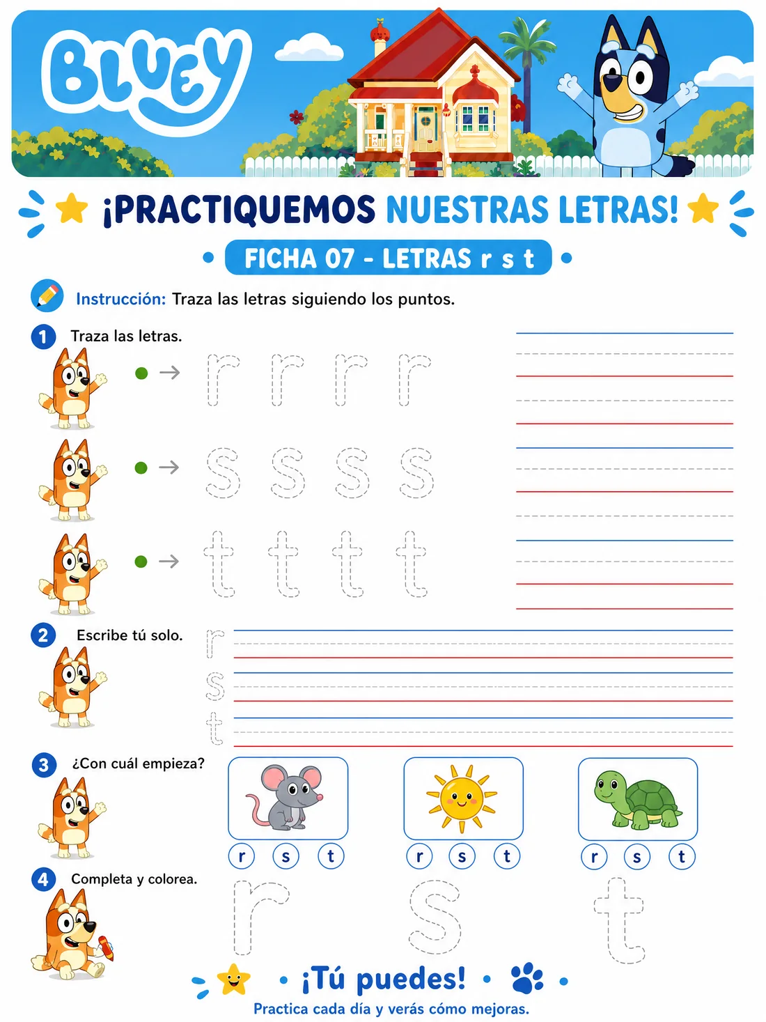Ficha 7 · Letras Minúsculas