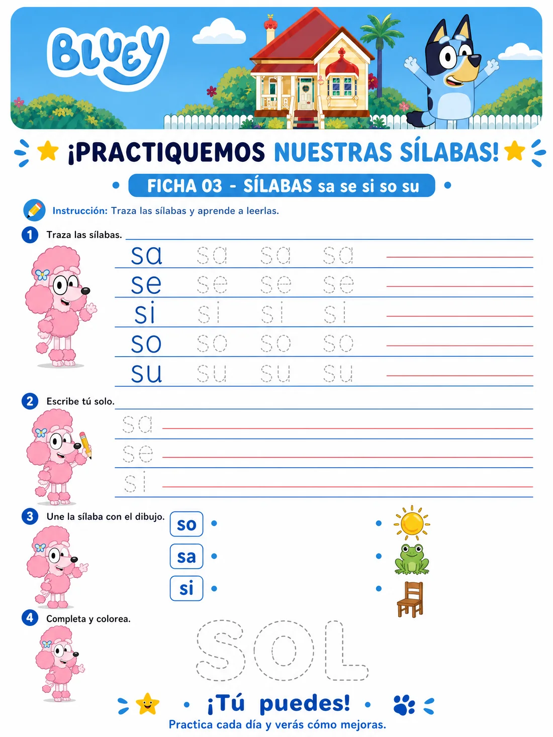 Ficha 3 · Sílabas