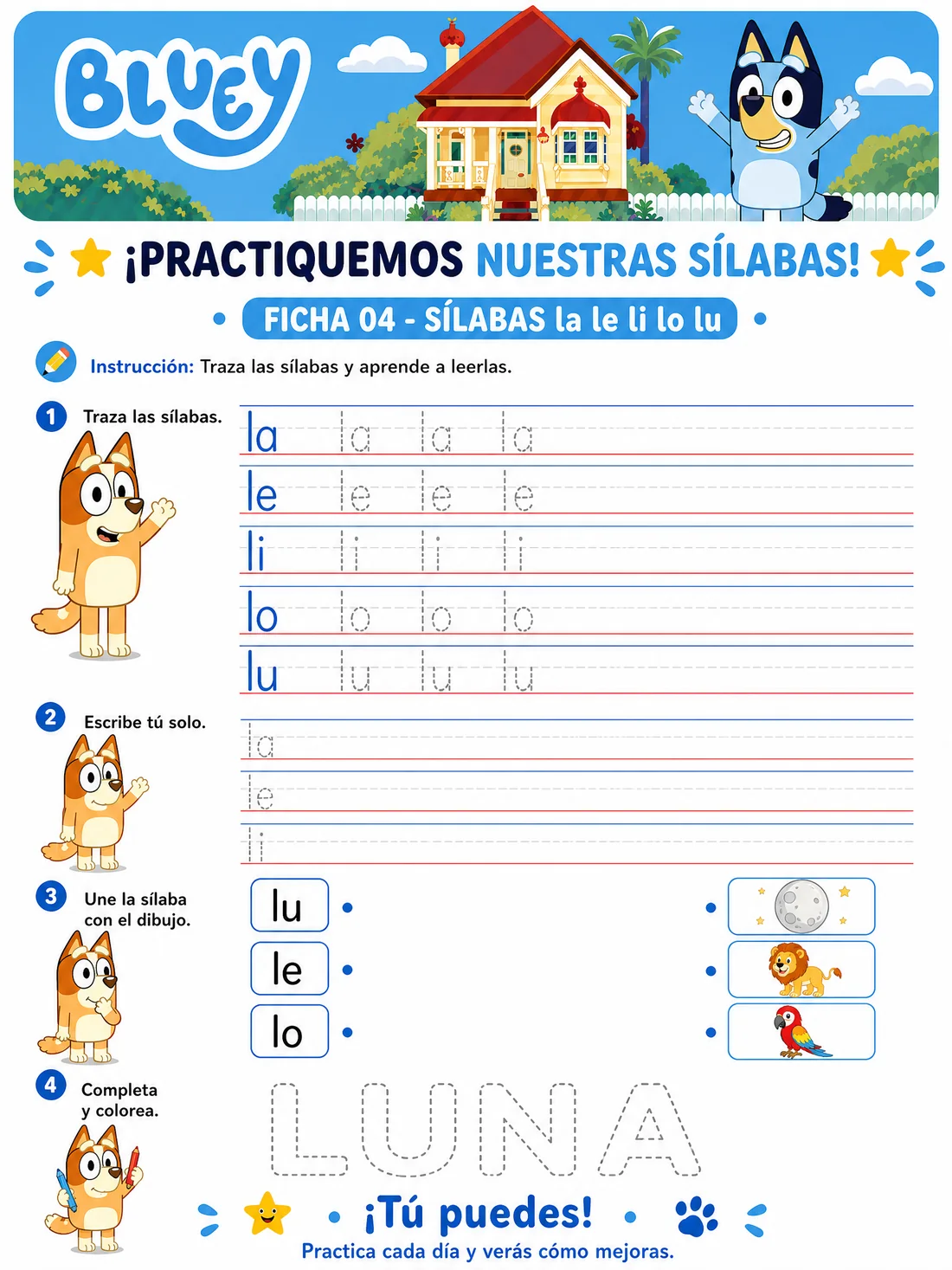 Ficha 4 · Sílabas