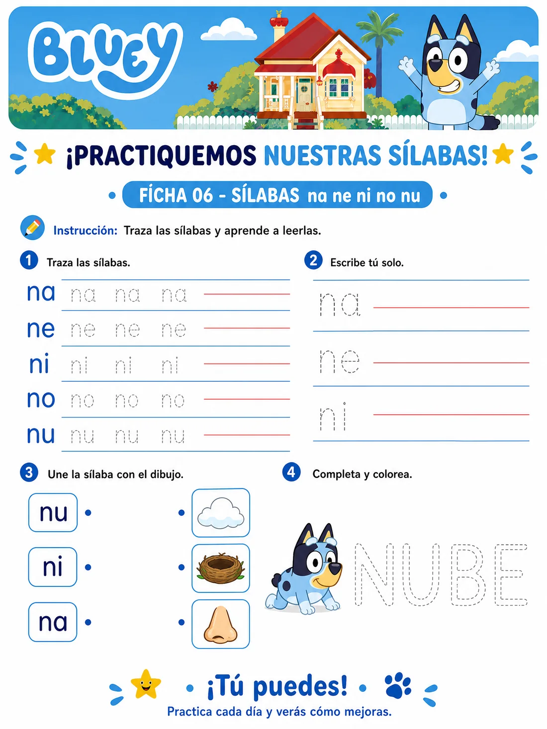 Ficha 6 · Sílabas