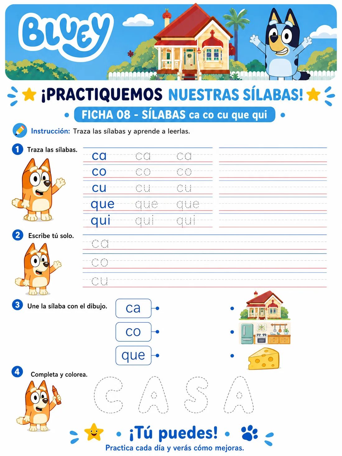 Ficha 8 · Sílabas