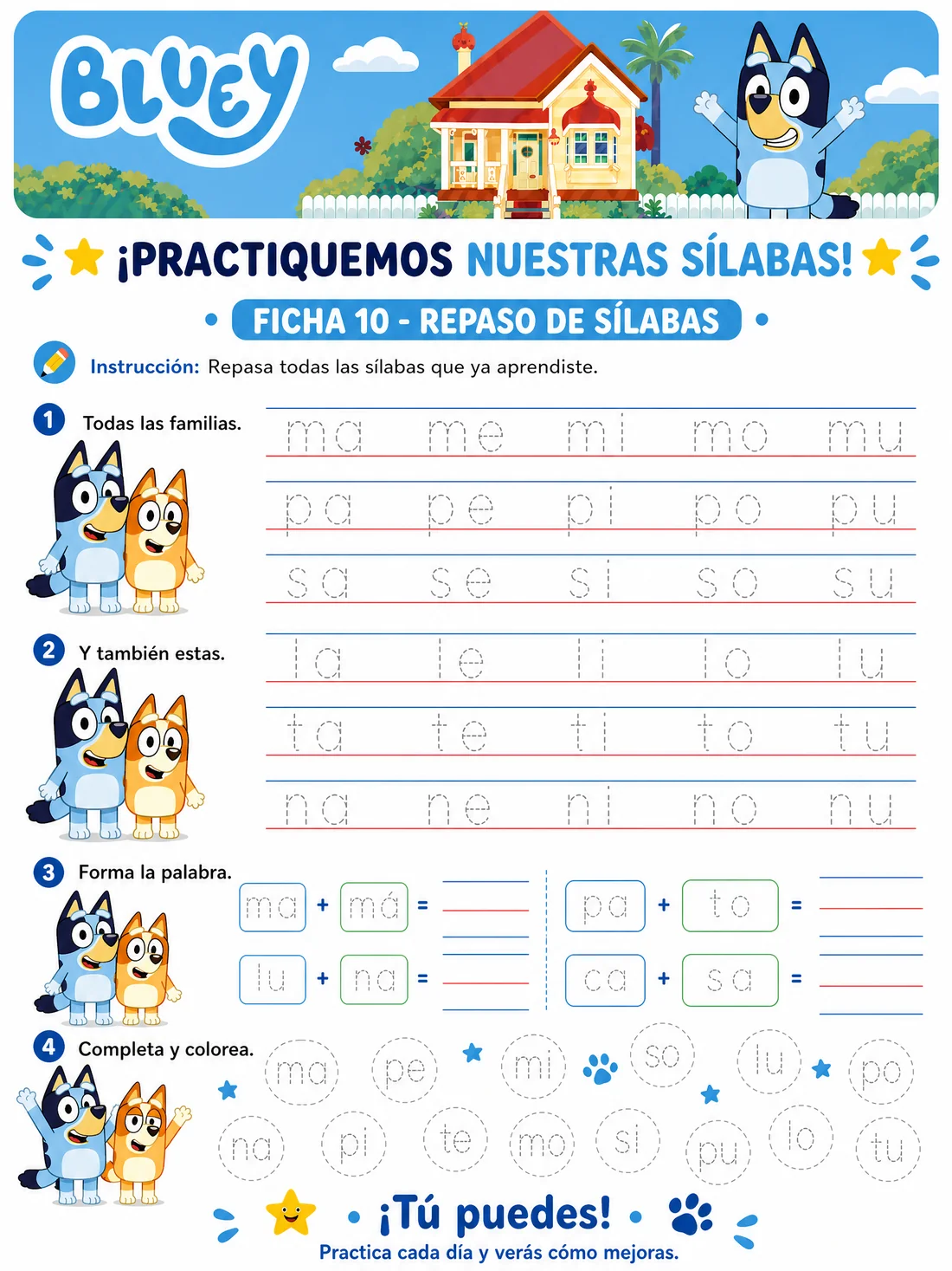Ficha 10 · Sílabas